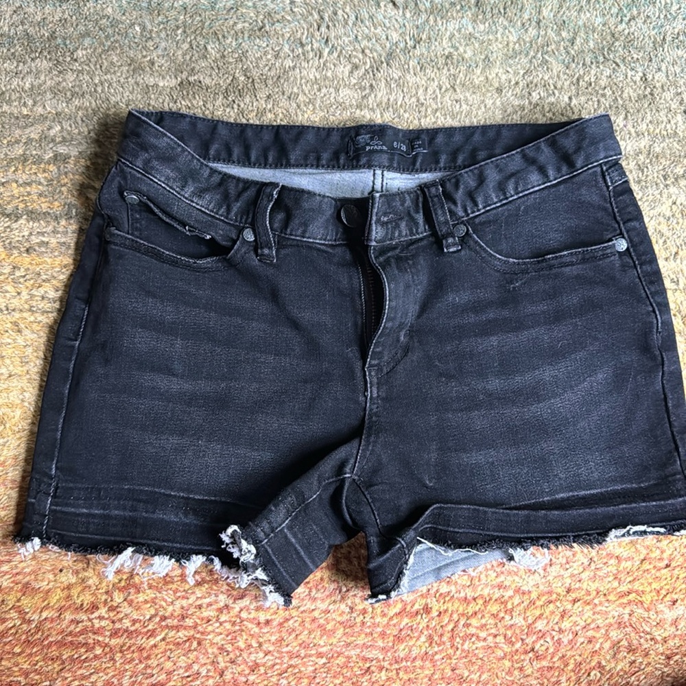 Prana Black Denim Shorts